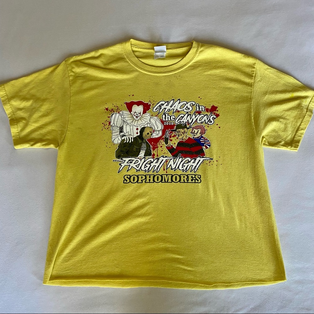 rando chaos in the canyons fright night tee / size large